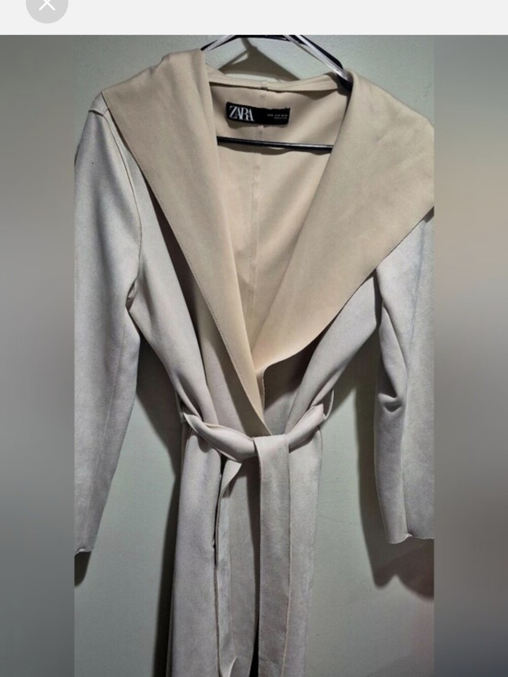 Like New ZARA Belted Trench Coat.